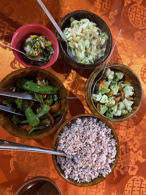 Vegan set menu   at Folk Heritage Museum Restaurant in Thimphu