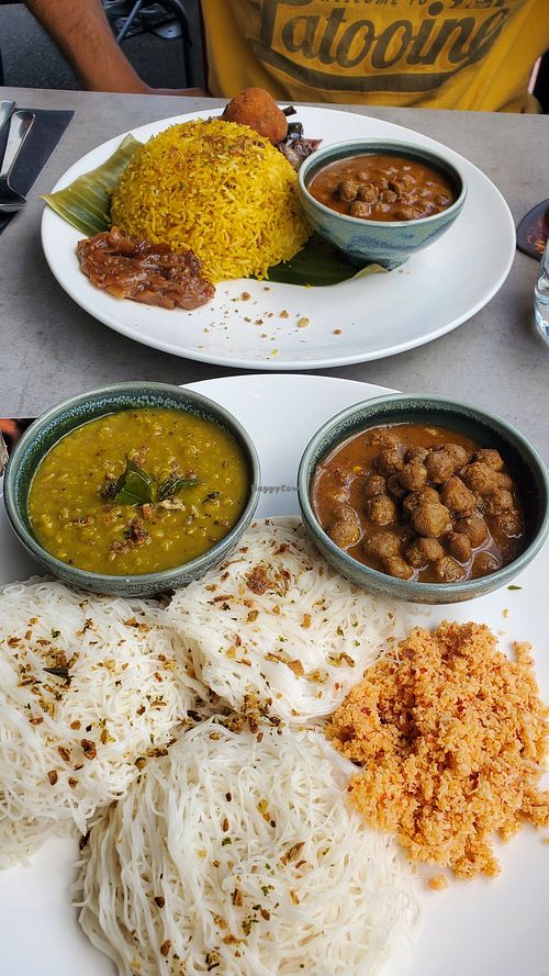 Vegan lamprais and string hoppers at Hop & Spice Ascot Vale in Ascot Vale