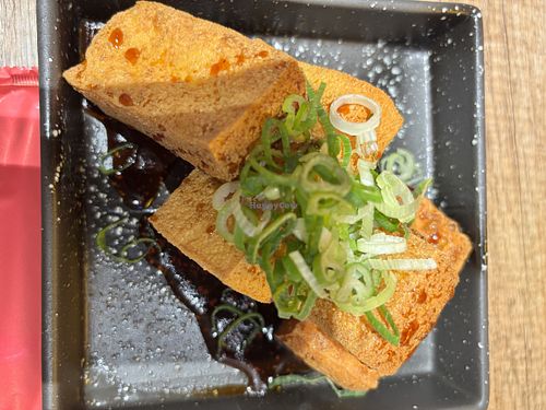 Tofu steak  at Moon and Back Nishiki Alley in Kyoto