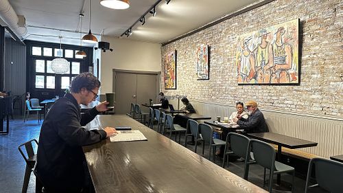 Spacious with place to workk  at Quills Coffee  in Louisville