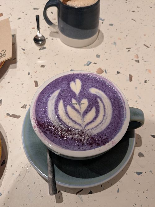 Purple latte at Tamper & Yummy in Auvergne-rhône-alpes