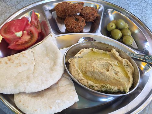 Hummus Plate at Kong Story in Gyeongju