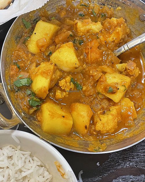 Aloo Gobi 💚  at Spice Village in Apple Valley