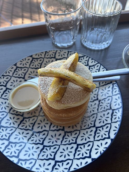 Vegan banana pancakes   at Green Hill Boutique in Kabupaten Manggarai Barat