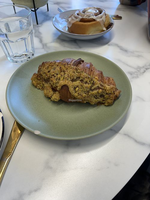 Pistachio croissant   at Canela Vegan Bakery & Cafe in Calgary