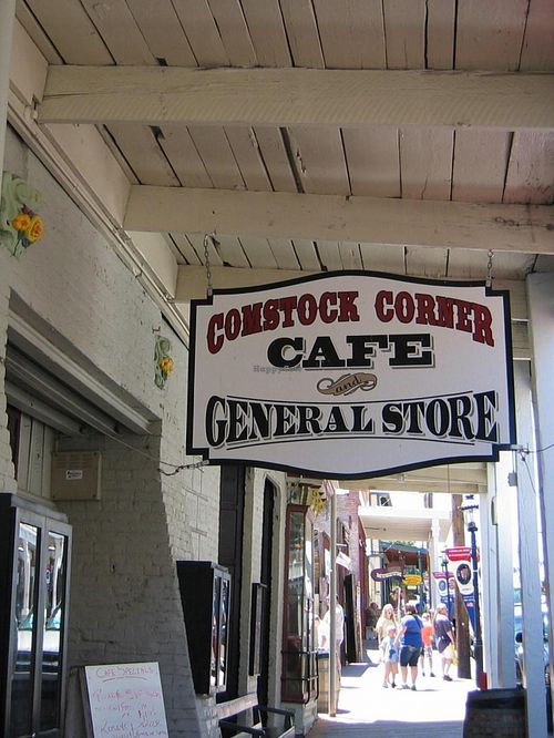 The front entrance to the Comstock Corner Cafe and General Store in Virginia City, NV.


 at Comstock Corner Cafe and General Store in Virginia City
