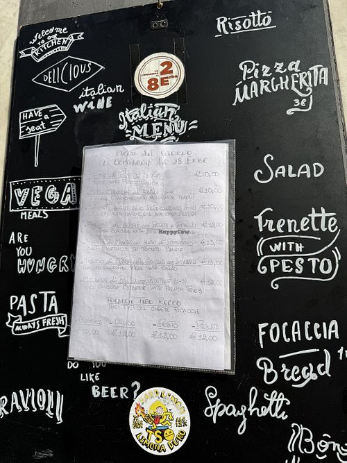 Menu   at la compagna del 28 erbe in Liguria