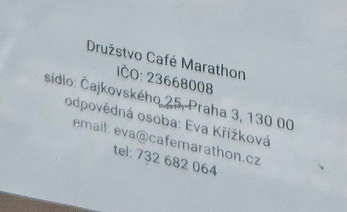  at Café Marathon in Prague