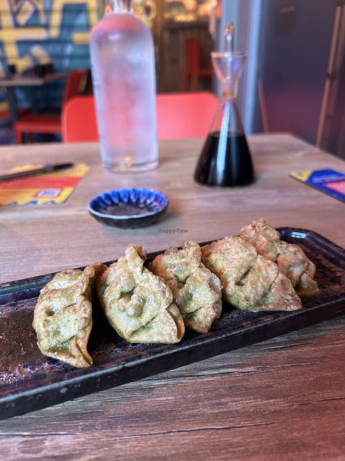 Crunchy vegan gyoza  at La Gyozeria in Lombardia