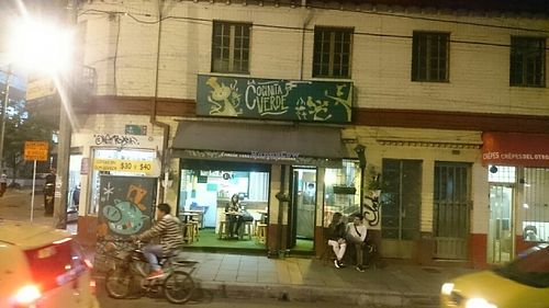 outside  at La Cocinita Verde in Bogota