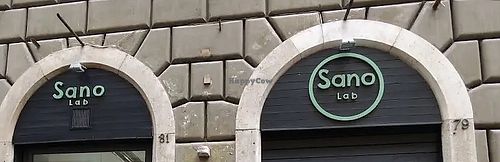 Entrance   at Sano Lab in Rome