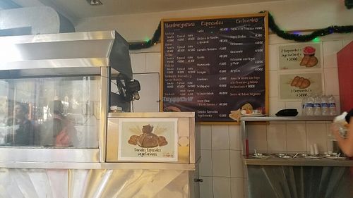 inside menu at De Nobles in Bogota