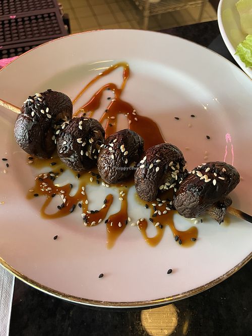 Shroom skewers  at Pretty Boy in Athens