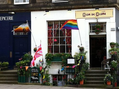 exterior at Cafe Nom De Plume in Edinburgh