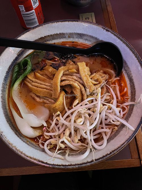 Tofu sensei Ramen (veganized)  at Din-Din Club Folkungagatan in Stockholm