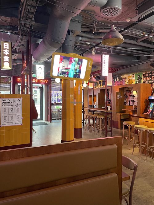 Inside  at Din-Din Club Folkungagatan in Stockholm