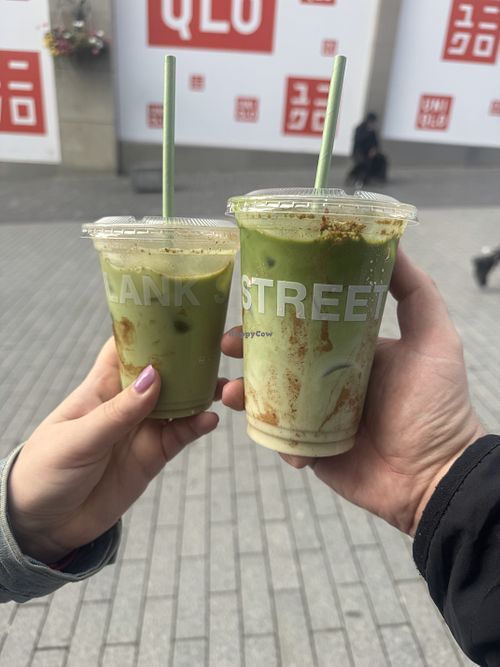 Banana bread matcha  at Blank Street Coffee in Birmingham
