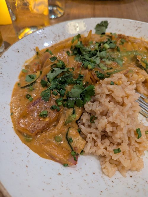 Plantain curry at The Waterfront Restaurant in Anna Maria