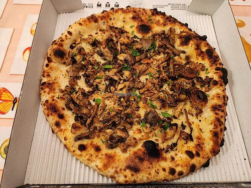 The fun-gal (no cheese) at Spark Pizza in Redmond