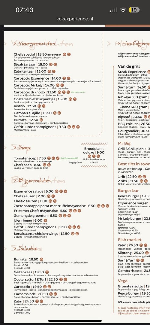 Kan worden aangepast   at Restaurant Mr Lely in Flevoland