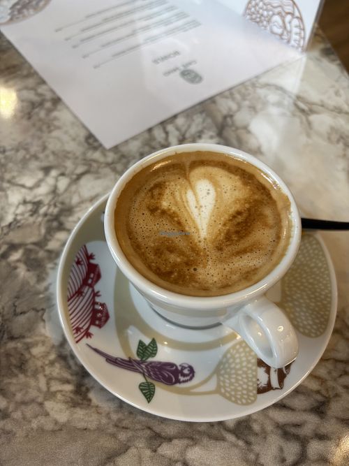 Cappuccino with oat milkk  at café sano in Nordrhein-westfalen