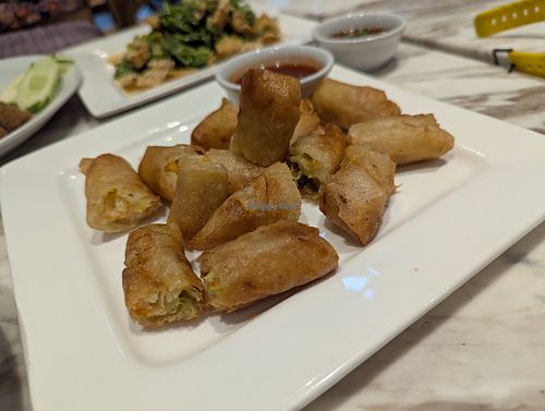 Spring rolls at Jajaa Coffee in Chang Wat Ranong