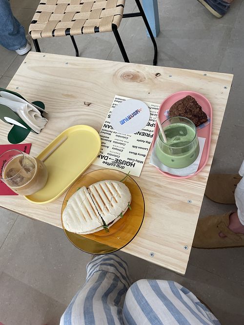 Café y sándwich   at antirush | speciality coffee in Malaga