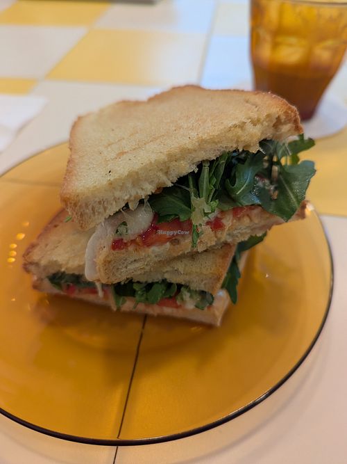 Grilled Vuna sandwich at antirush | speciality coffee in Malaga