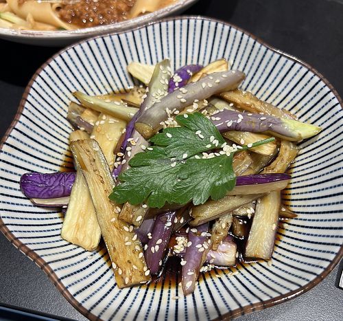 chilled aubergines  at Jin's Noodle Bar in Baden-württemberg