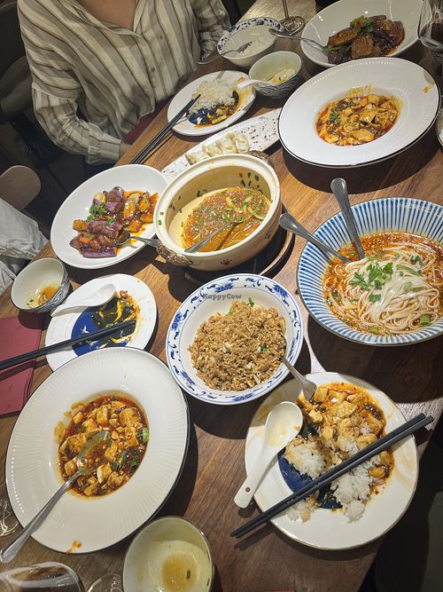 A range of vegan dishes   at Sichuan Kitchen in Comunidad De Madrid