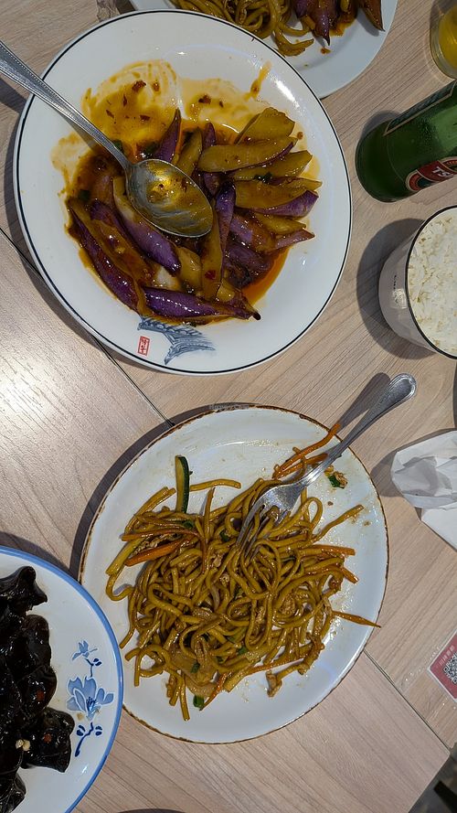 Berenjenas /tallarines con verduras at Sichuan Kitchen in Comunidad De Madrid