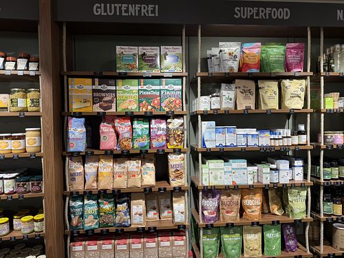 Vegan and gluten freee  at nature first apotheke and drogeri in Zürich
