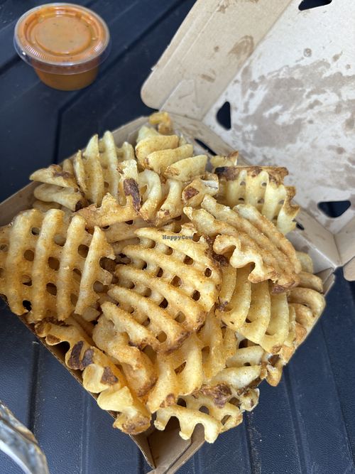 Waffle fries, signature sauce   at Buffalo Eatz in Charlotte