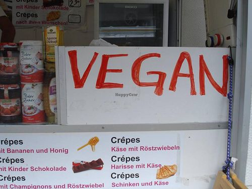 the vegan options can vary every day at Crepes Stand - Food Booth in Erlangen