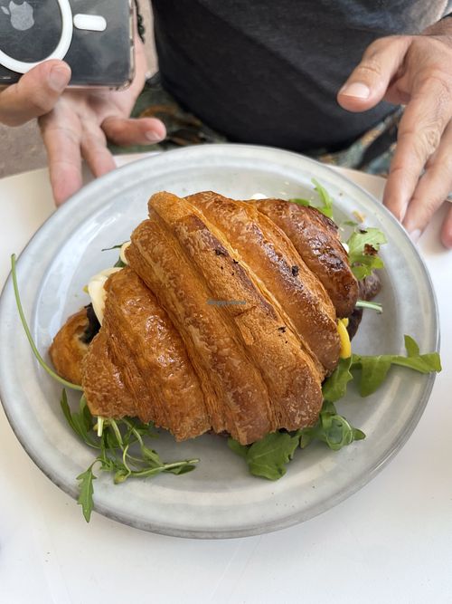Mushroom truffle croissant   at Uni's Bakehouse in Surfers Paradise