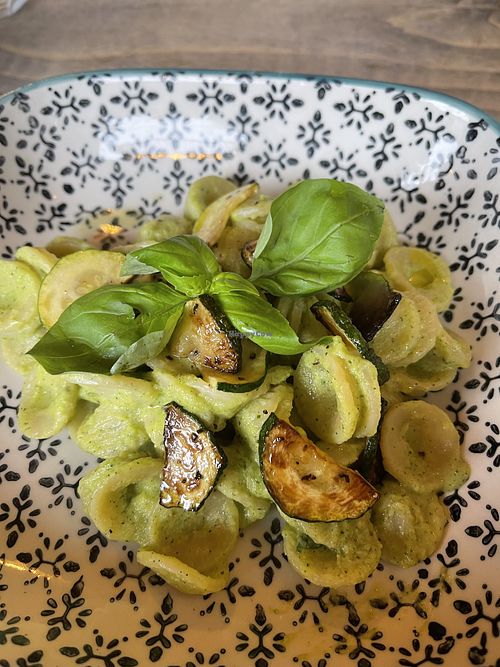 Orecchiette alla Nerano (Vegan)   at Trattoria Caputo by Rita in Scunthorpe