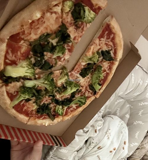Pizza mit grünem Gemüse.  at Pizza bei mir in Walsrode