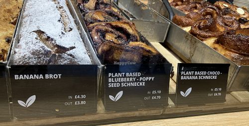 A few sweet options  at Zeit für Brot (The German Bakery) in London