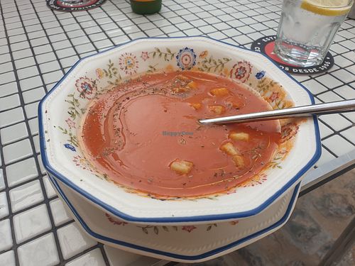 Gazpacho at La Fabrica in Comunidad Valenciana