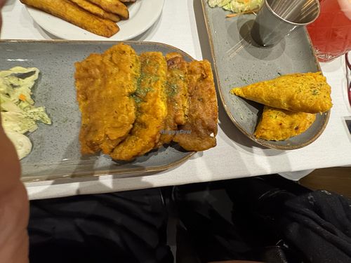 Fritters and patties   at Devon House  in Birmingham