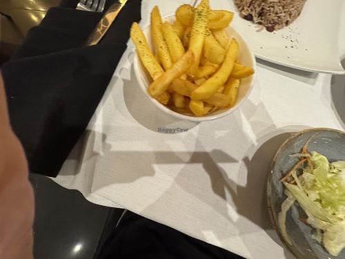 French fries   at Devon House  in Birmingham