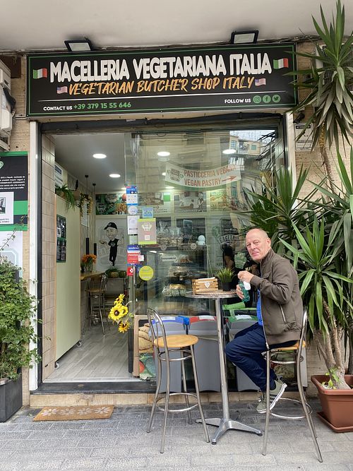 Excellent vegan only deli   at Vegetarian Butcher Shop in Naples