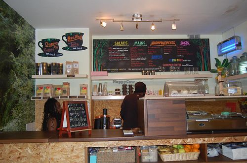 Serving/loving food preparation area at The Calabash of Culture in South East London