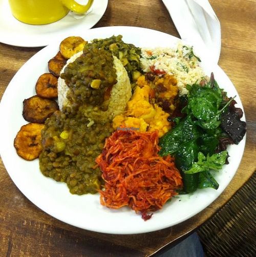 Lentil curry with sweet potato bake at The Calabash of Culture in South East London