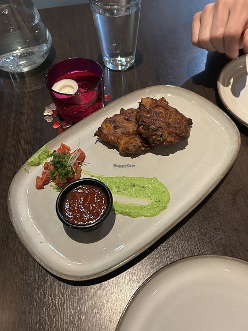 onion bahji   at Rishi's Indian Aroma in Dundee