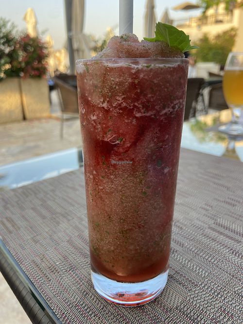 Basil and berry ice drink   at Hilton Dead Sea Resort & Spa in Balqa Governorate