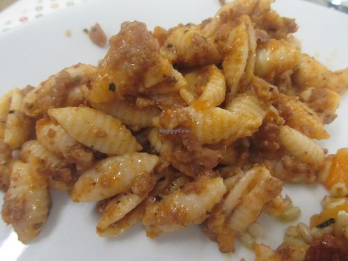 malloredus allo ragu di seitan (vegan) 2.40 euros per 100g. at Gintilla in Cagliari