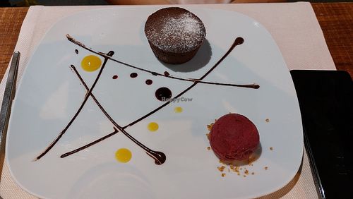 Fair Trade molten lava Cake at Gintilla in Cagliari