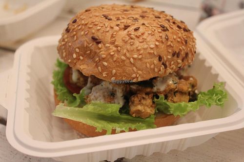 Tofu Burger at Horizontal in St Petersburg
