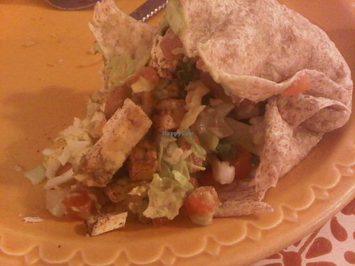 Vegan Chorizo Tofu burrito at Rita's Cafe and Taqueria in Eureka